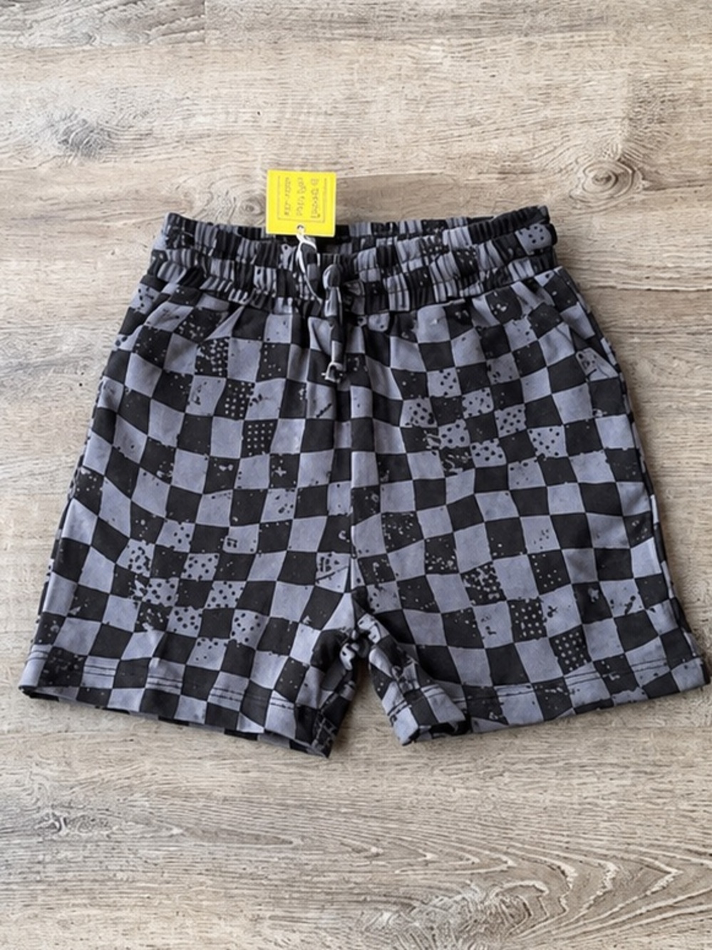 Strictly Wild 6/12m NWT Stealth Shorts Checkered Bamboo Toddler Shorts
